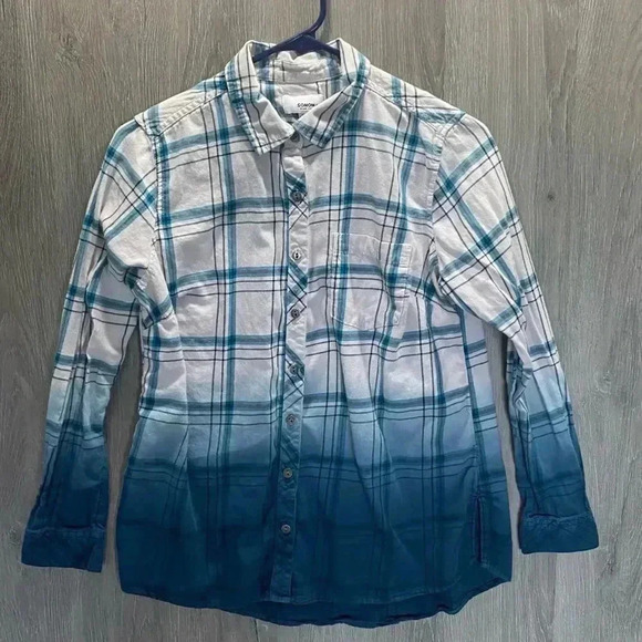 Sonoma Ombré Dip Dye Button Down Top 🌬🍃 - Picture 1 of 2